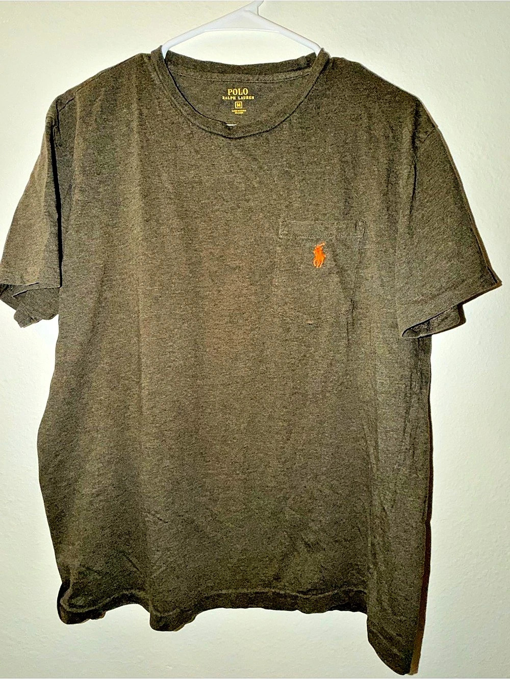 Polo Ralph Lauren Pocket T-Shirt Brown Size Medium